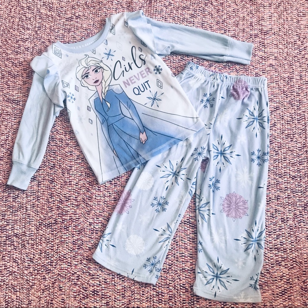Disney Frozen II Girls Long Sleeve Shirt & Pants Pajama Set, 4T